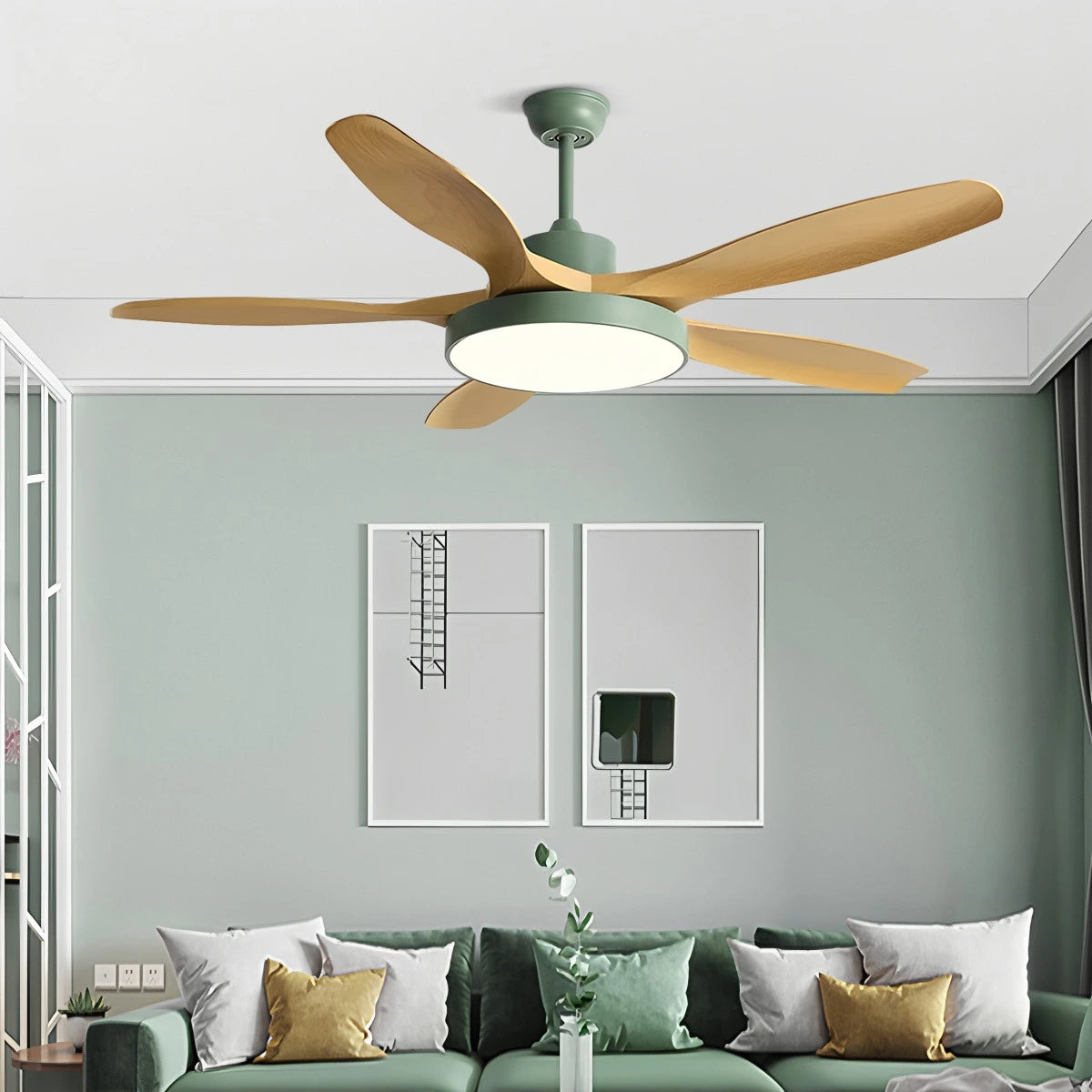 Antizer Scandi Reversible Ceiling Fan with Light