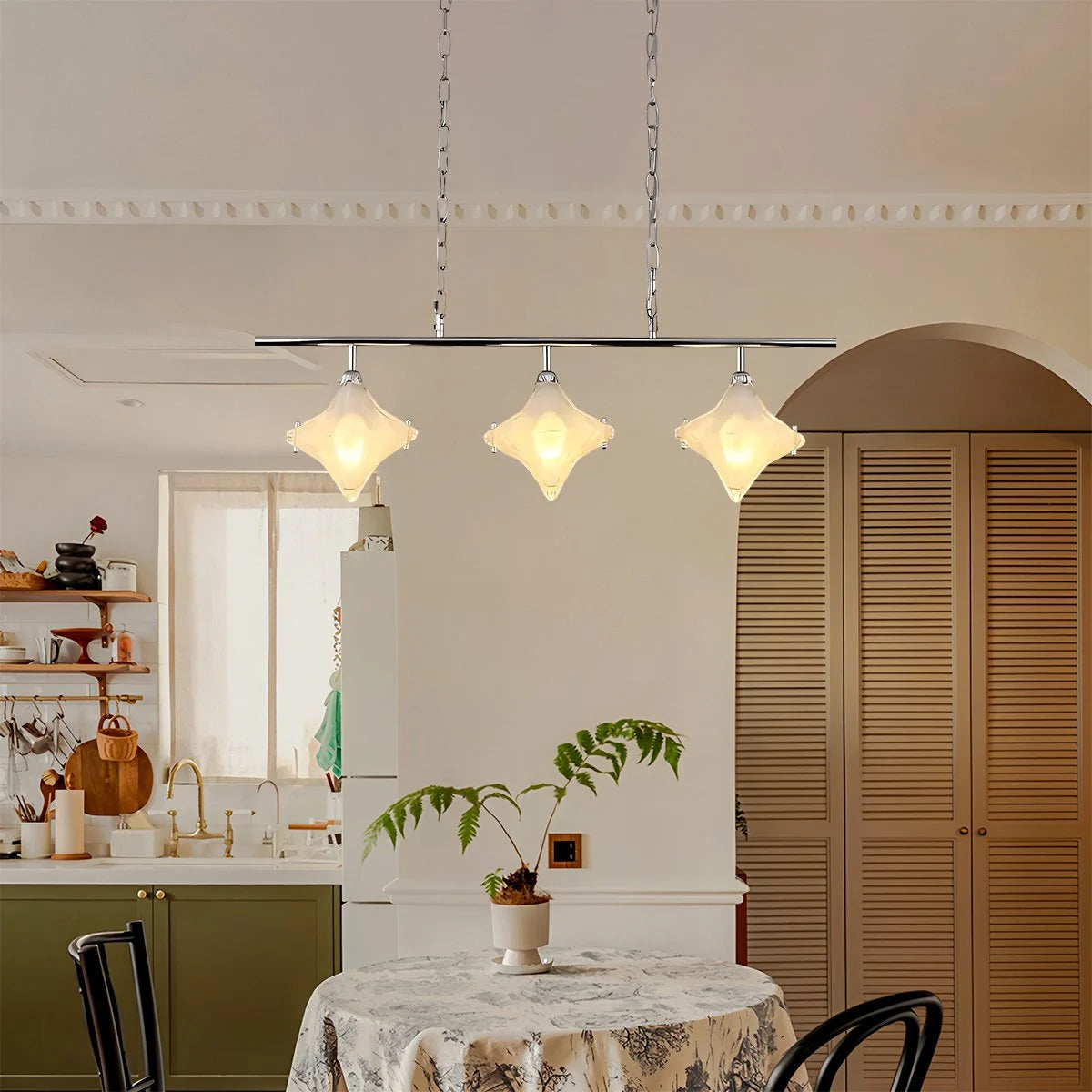 Antizer Sylume Star-Shaped Chandelier for Living Room