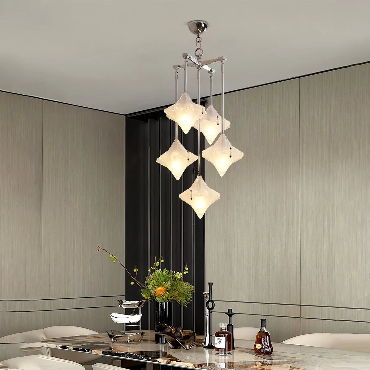 Antizer Sylume Star-Shaped Chandelier for Living Room