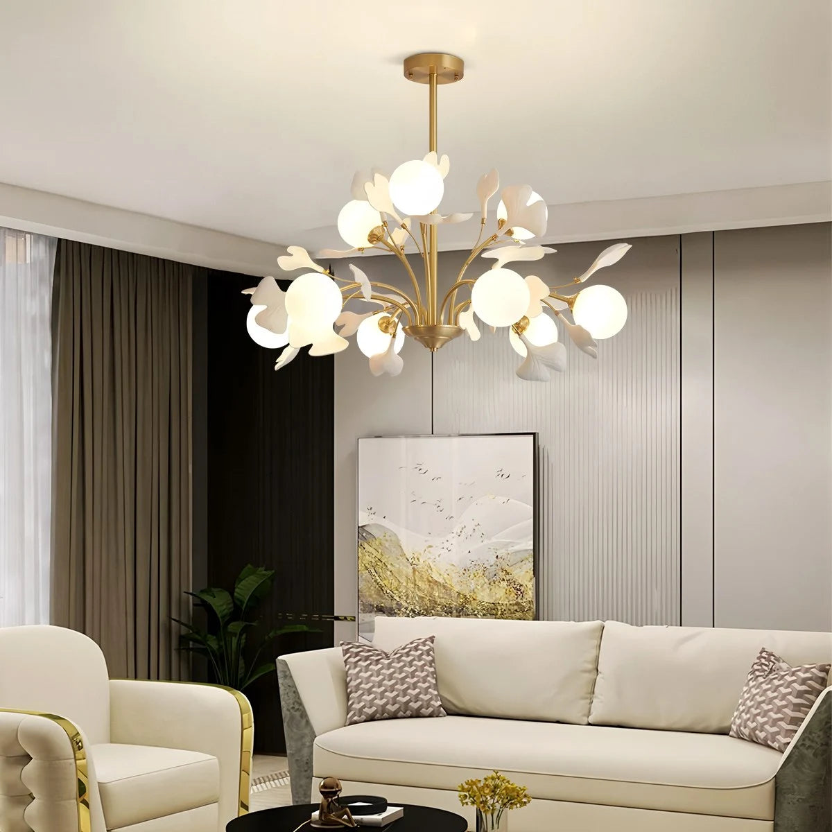 Antizer Thalassa Ginkgo Chandelier for Living Room