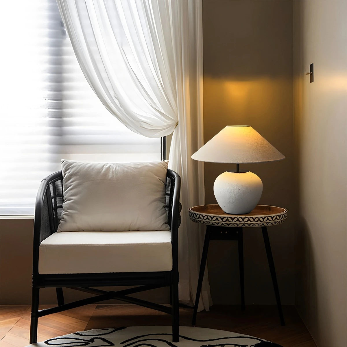 Antizer Vintage Ceramic Table Lamp