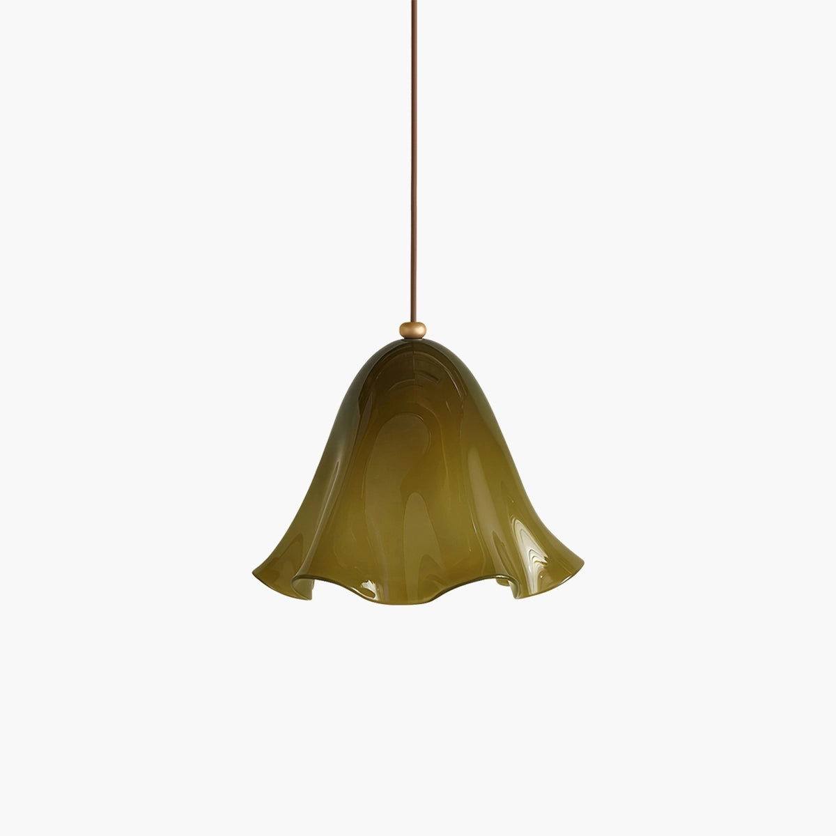 flower glass pendant light