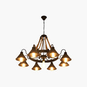 Antizer Vintage Industrial Rope Chandelier for Dining Area