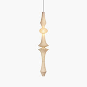 Antizer Washi Paper Corner Pendant Light for High Ceilings