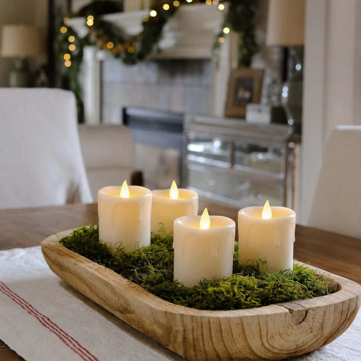 Antizer White Drip Flameless Votive Candles 12 Pack × 36