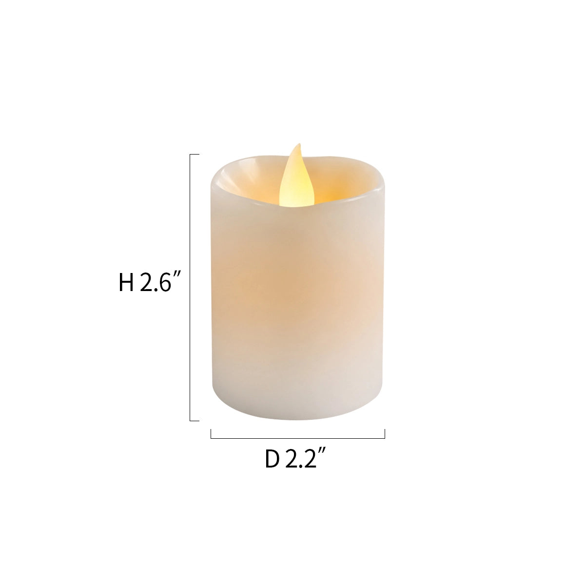 Antizer White Flameless Votive Candles 12 Pack × 36