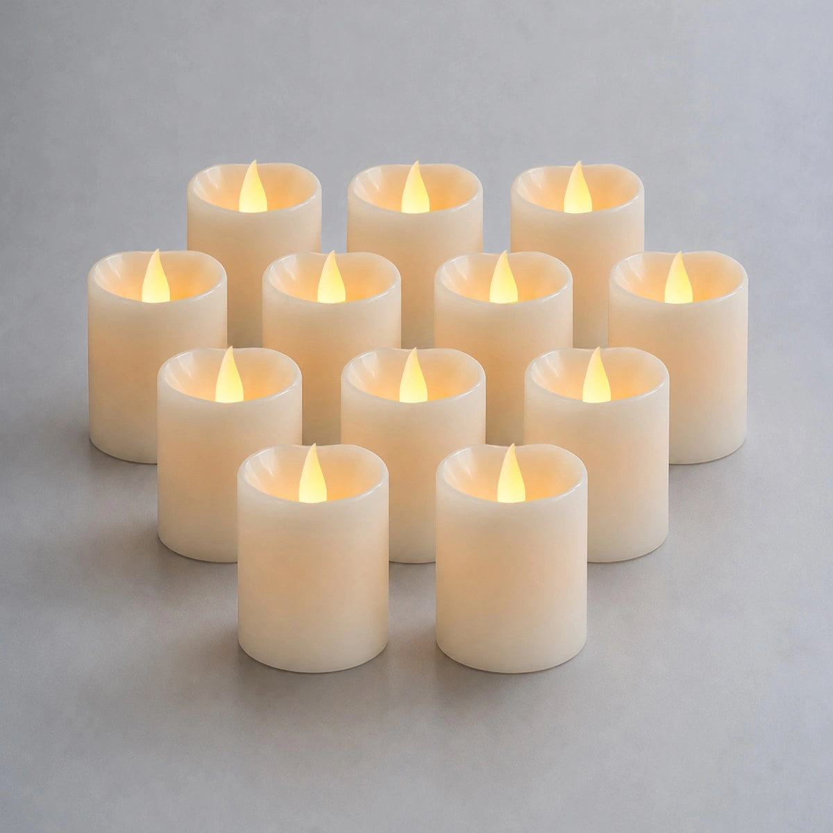 Antizer White Flameless Votive Candles 12 Pack × 36
