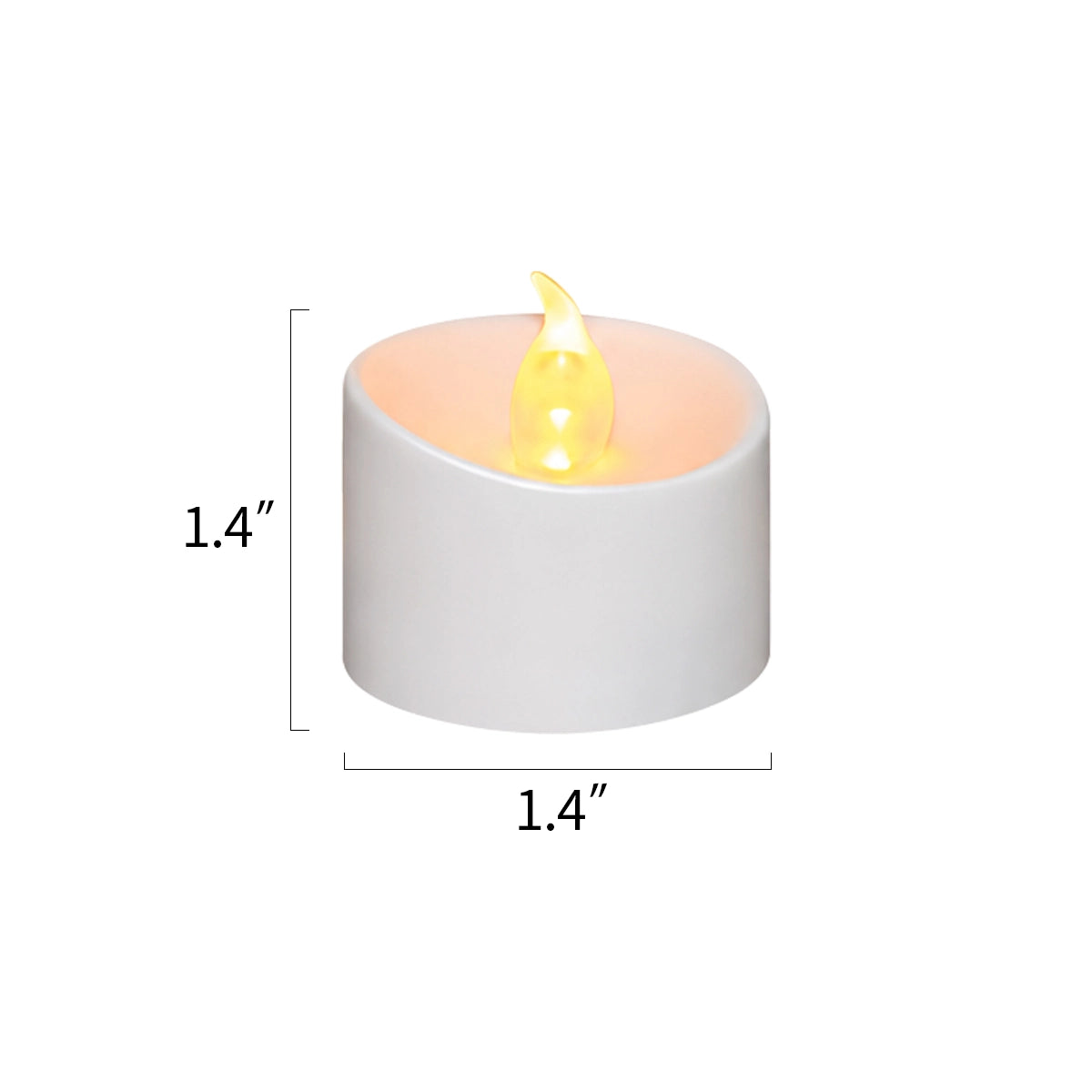 Antizer White  LED Flameless Candle Tealights 100 Pack × 18