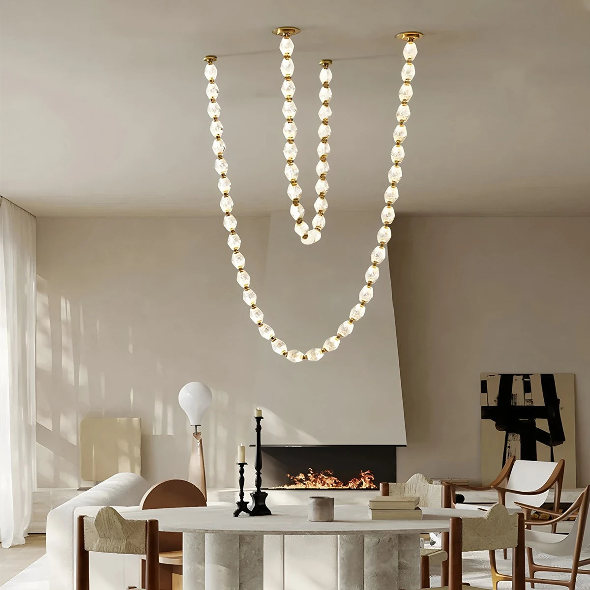 Antizer Zypheria Art Deco Czech Glass Beaded Chandelier