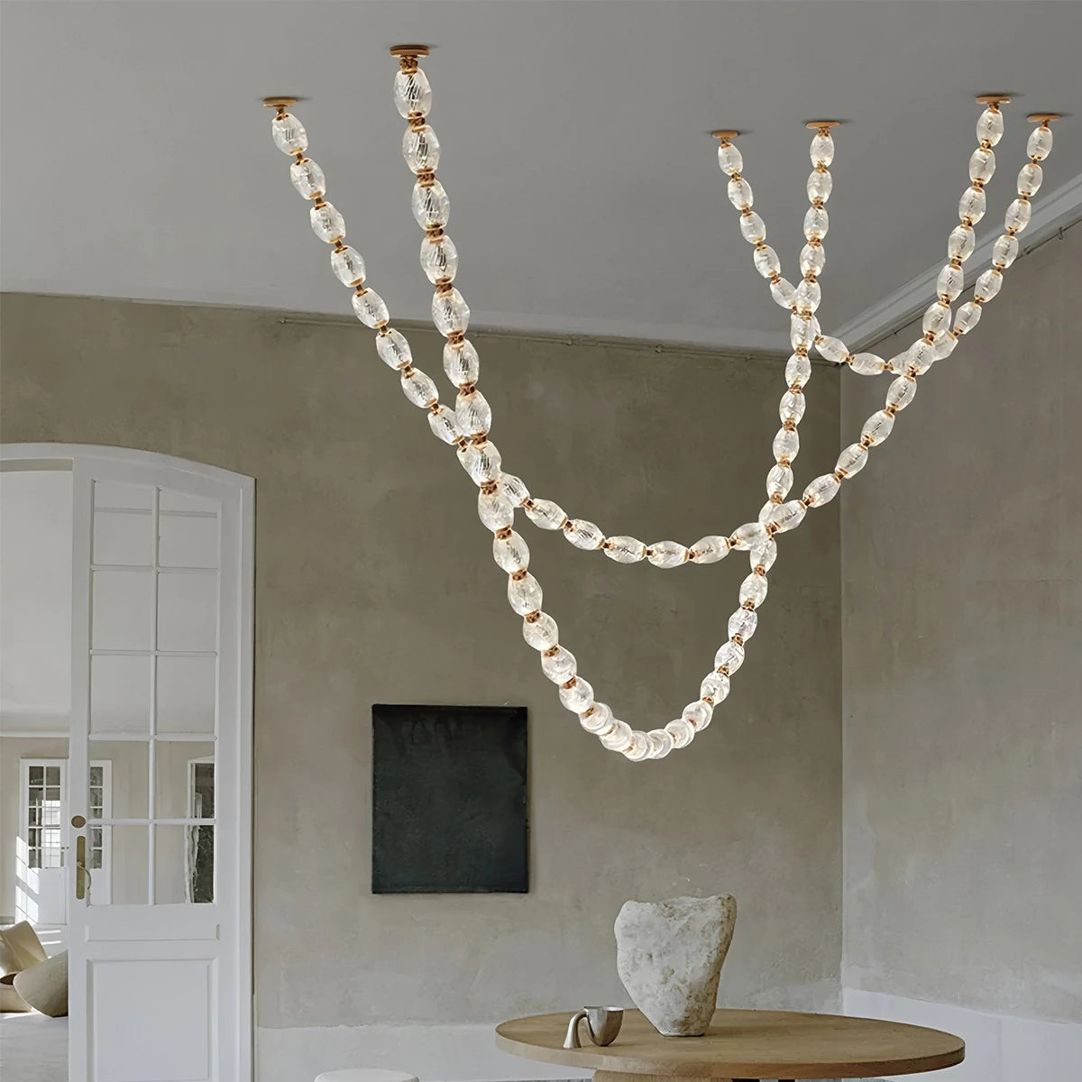 Antizer Zypheria Art Deco Czech Glass Beaded Chandelier