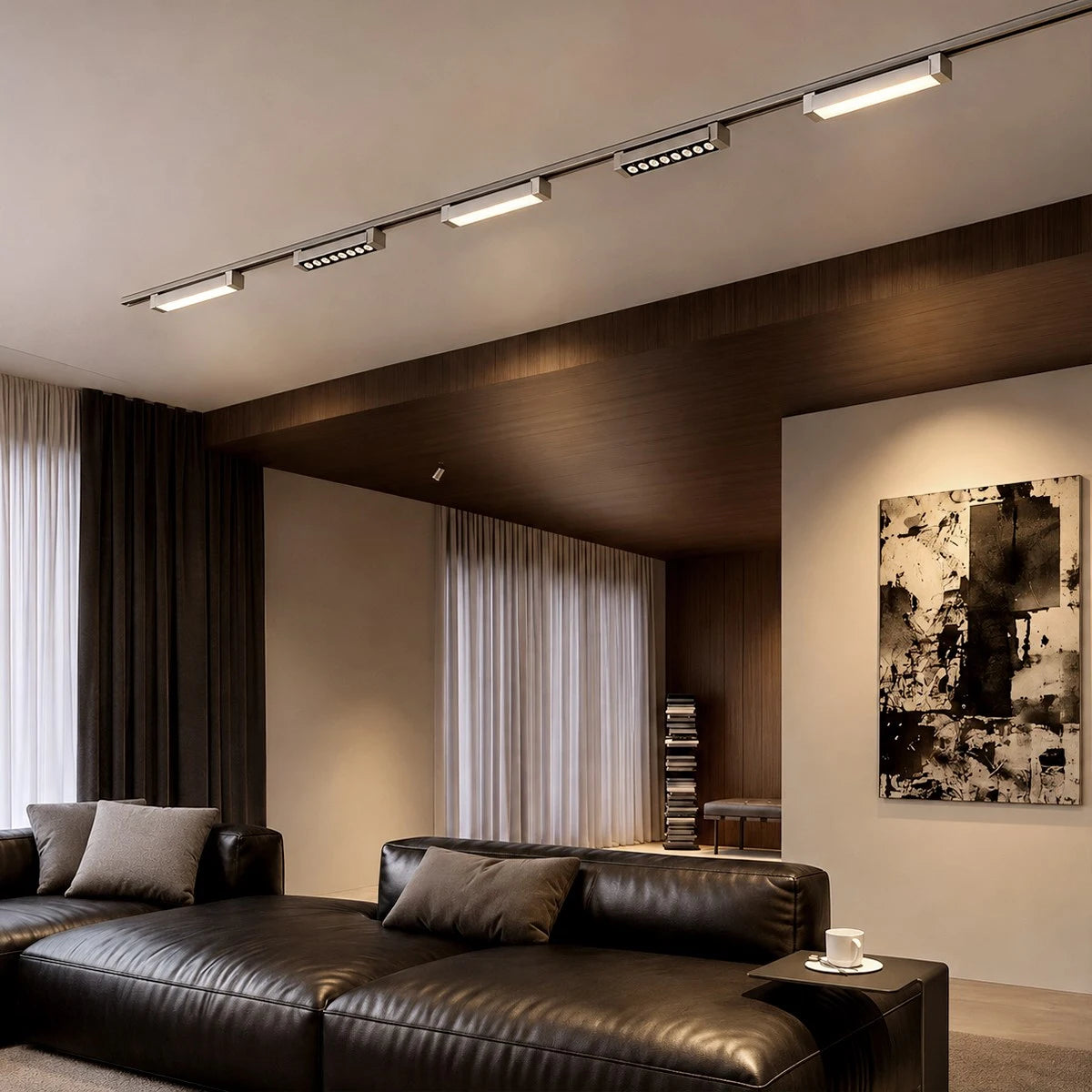 Antizer Bauhaus Nickel Plated Track Light