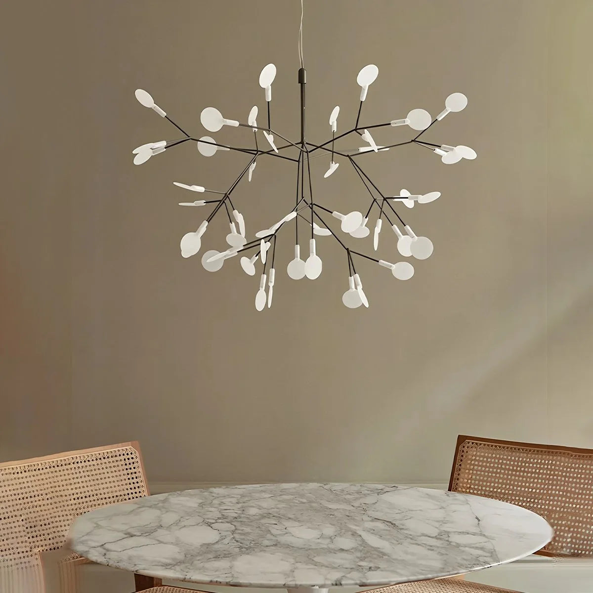Antizer Black Firefly LED Chandelier 63 Heads-∅ 38.6″x H 24.4" / Dia 98cm x H 62cm