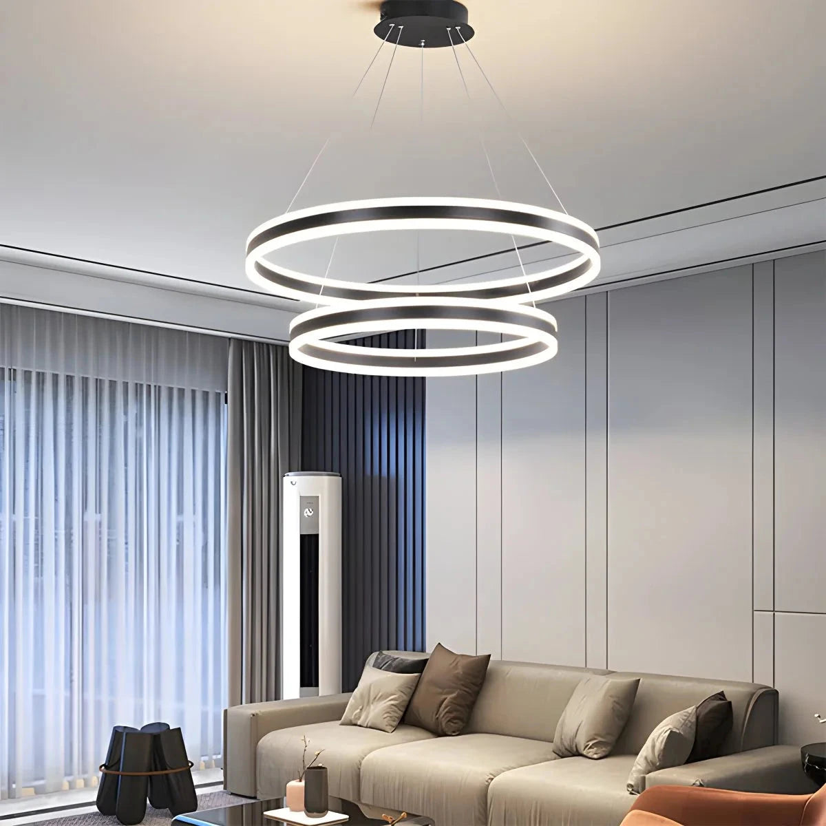 Antizer Circle Layered Living Room Chandelier
