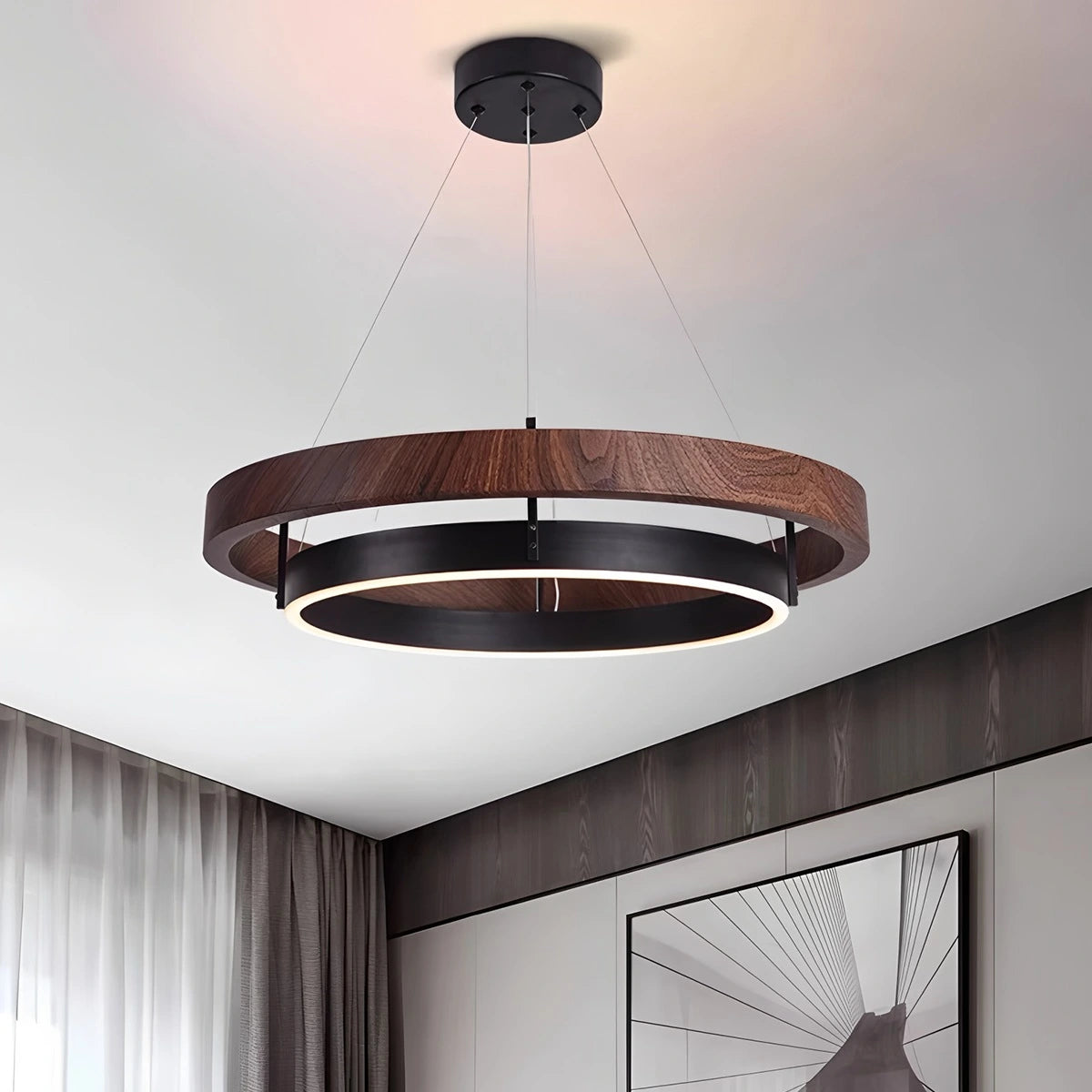 modern ring chandelier
