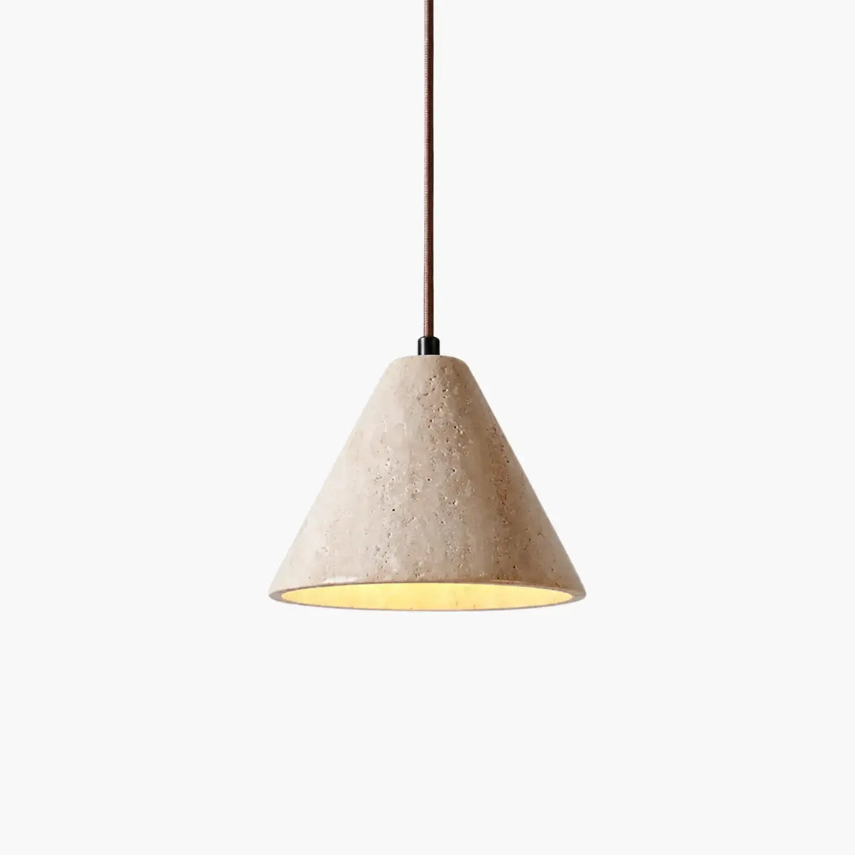 Antizer Conical Travertine Pendant Light