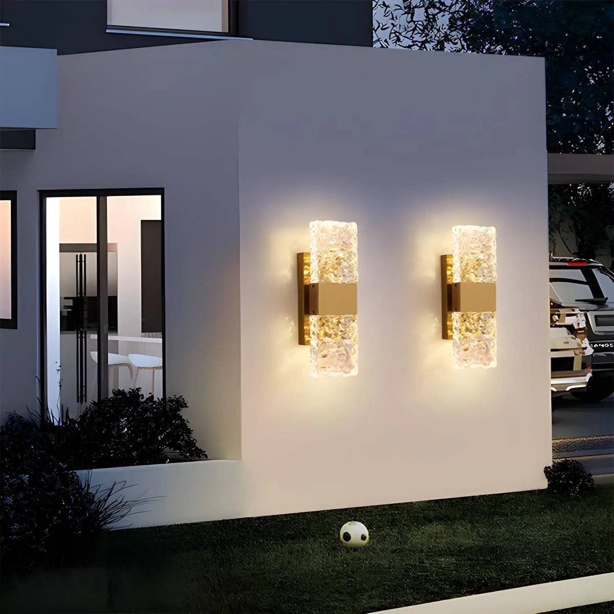 Antizer Crystal Glass Luxury Wall Sconce Style D 3 Colors