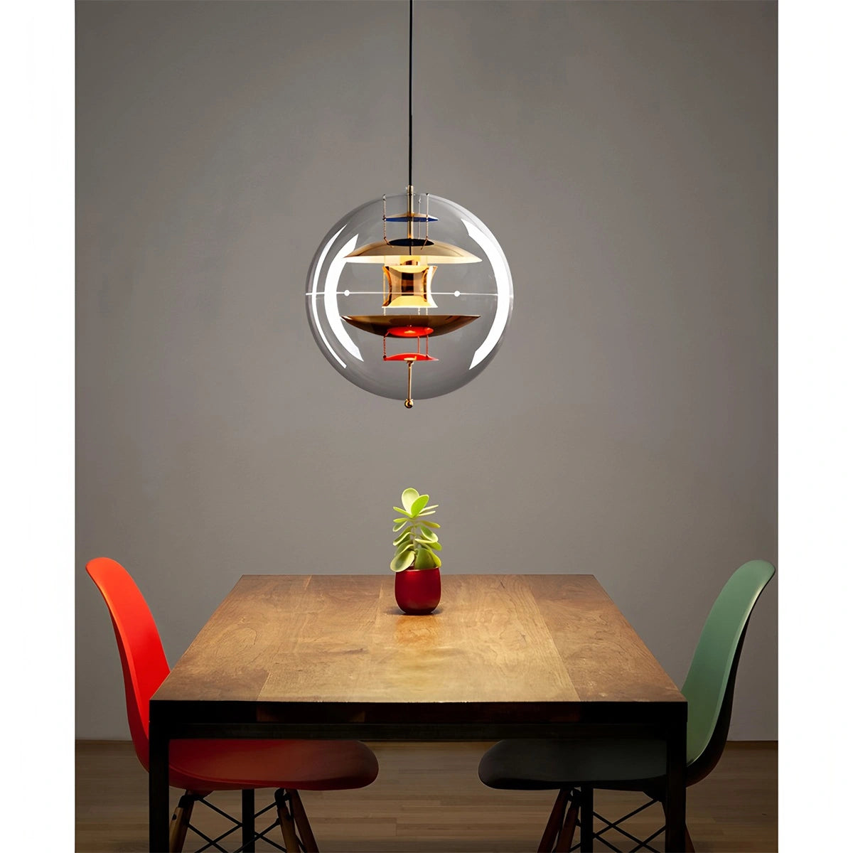 Antizer Danish Globe Dining Room Pendant Light