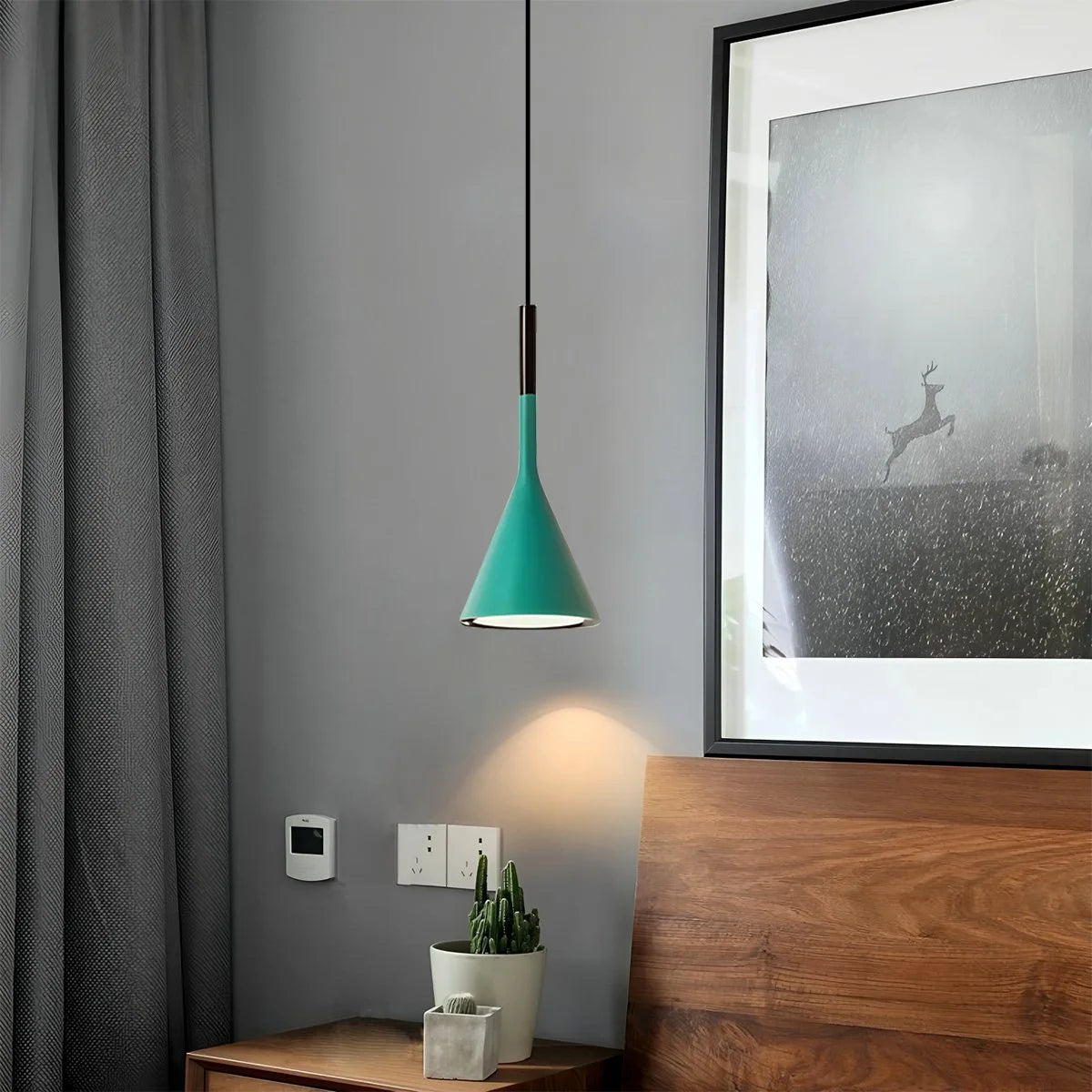 modern cone pendant light