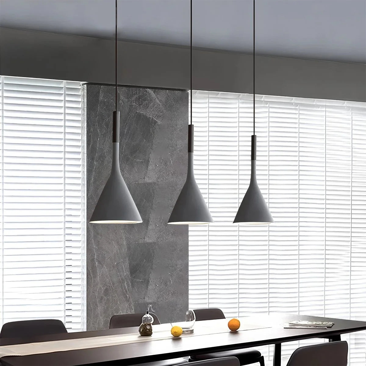 modern cone pendant light
