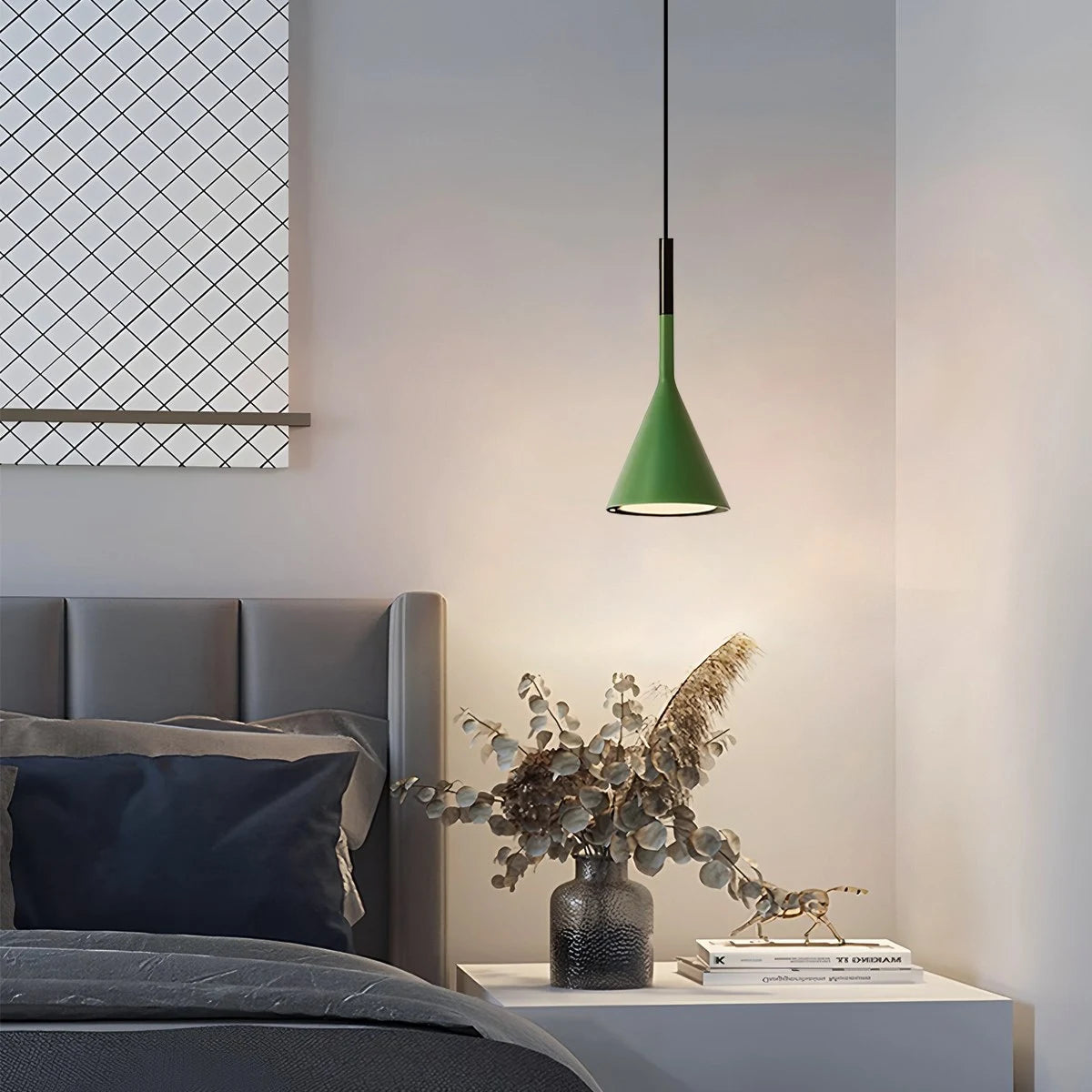 modern cone pendant light