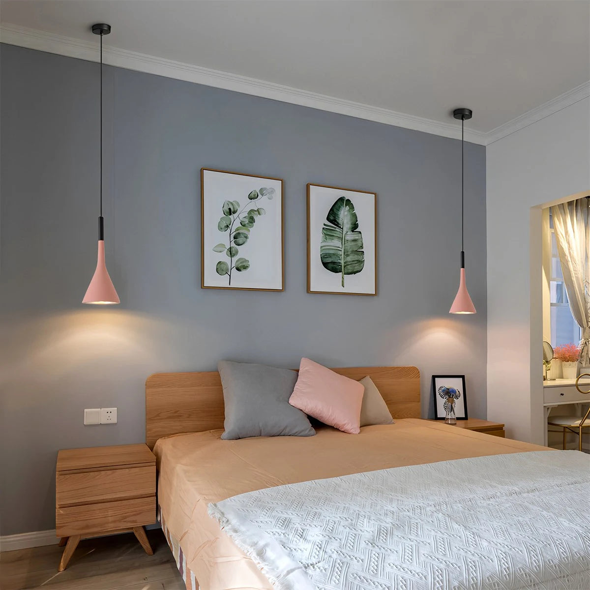 cone pendant light for bedroom