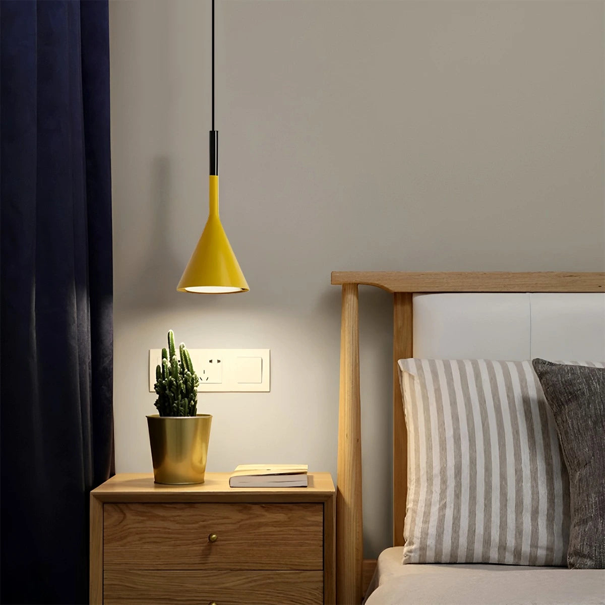 modern cone pendant light