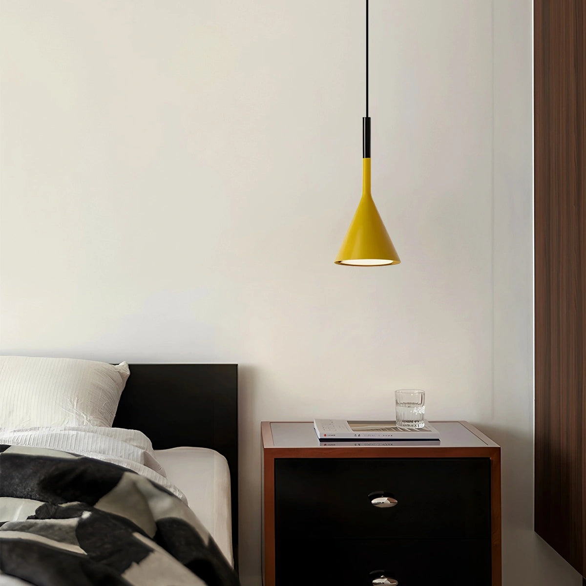modern cone pendant light