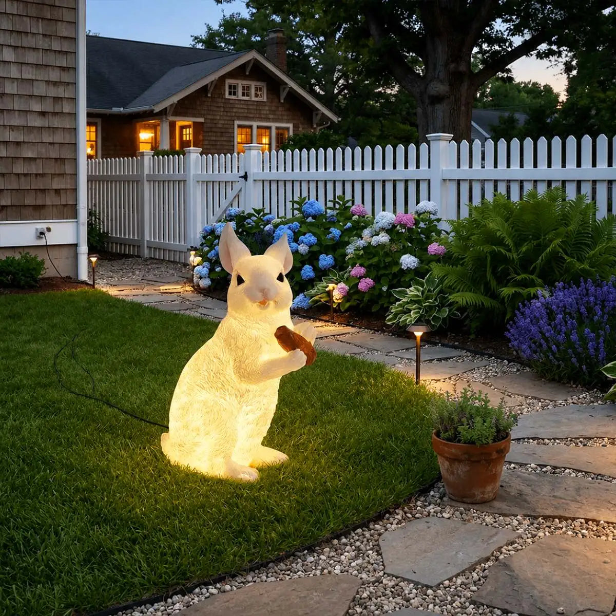 Antizer Easter Bunny Outdoor Garden Light