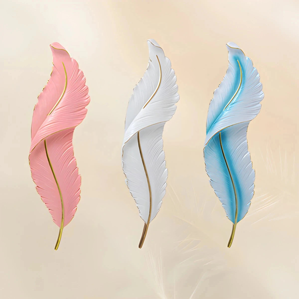 Antizer Feather Wall Lamp for Bedroom Living Room