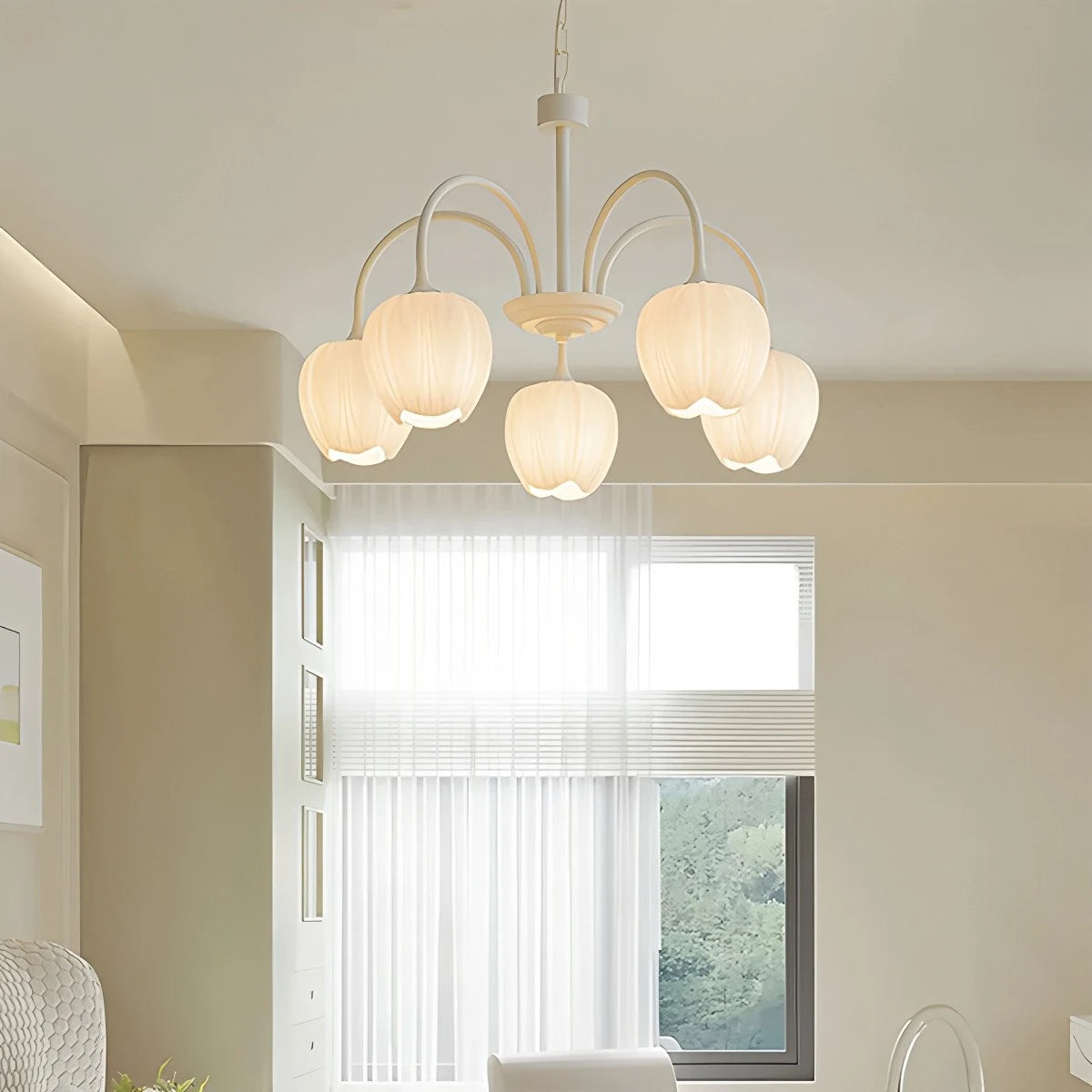 tulip chandelier for living room
