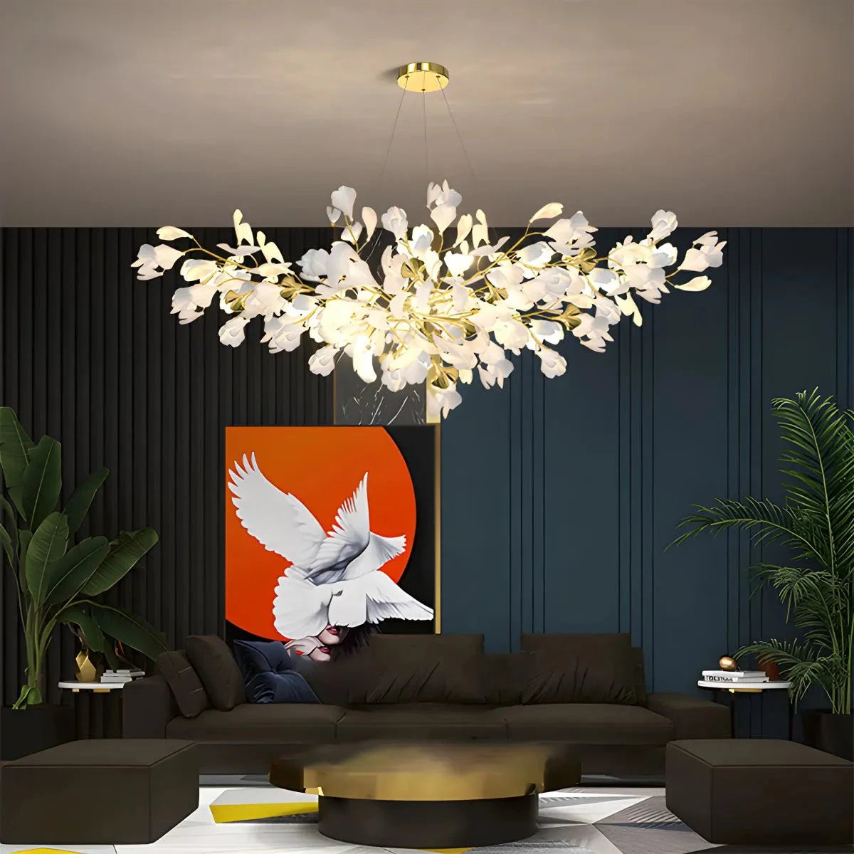 Antizer Ginkgo Chandeliers-B for Living Room
