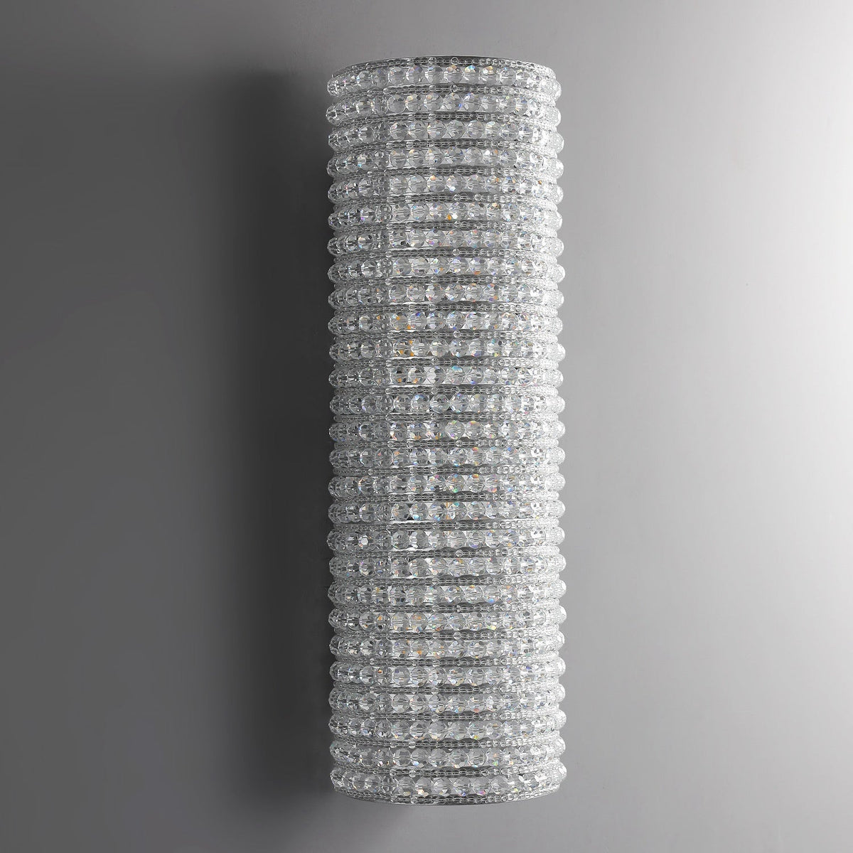 Antizer Halo Clear Crystal Beads Wall Sconce