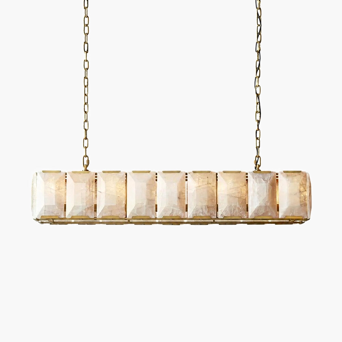 Antizer Harlow Calcite Rectangular Chandelier