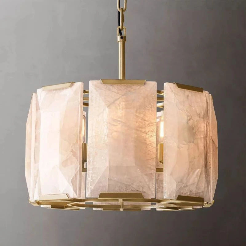 Antizer Harlow Calcite Round Chandelier