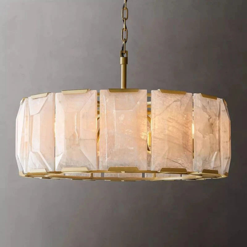 Antizer Harlow Calcite Round Chandelier