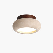Antizer Japanese Style Travertine Ceiling Light