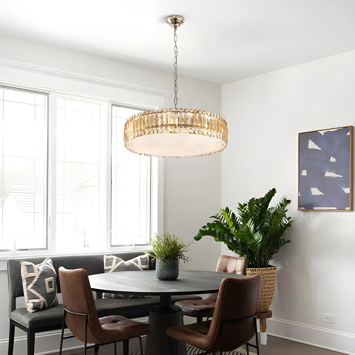 Antizer K9 Crystal Pendant Light for Dining Room