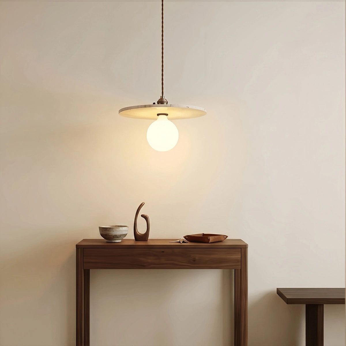Antizer LED Travertine Pendant Light