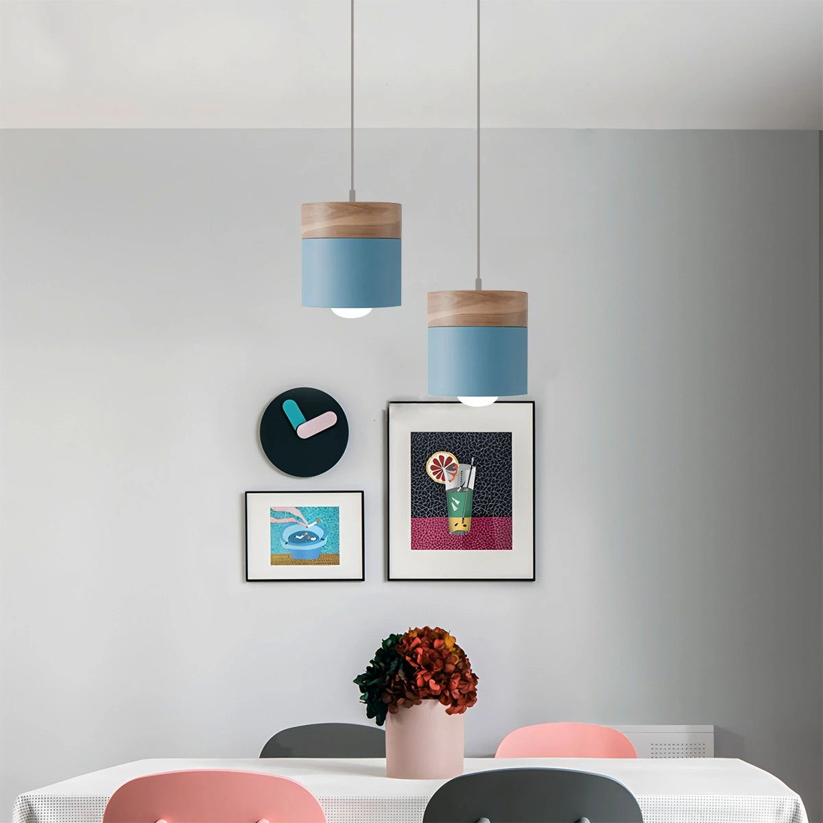 Modern Wood Pendant Light