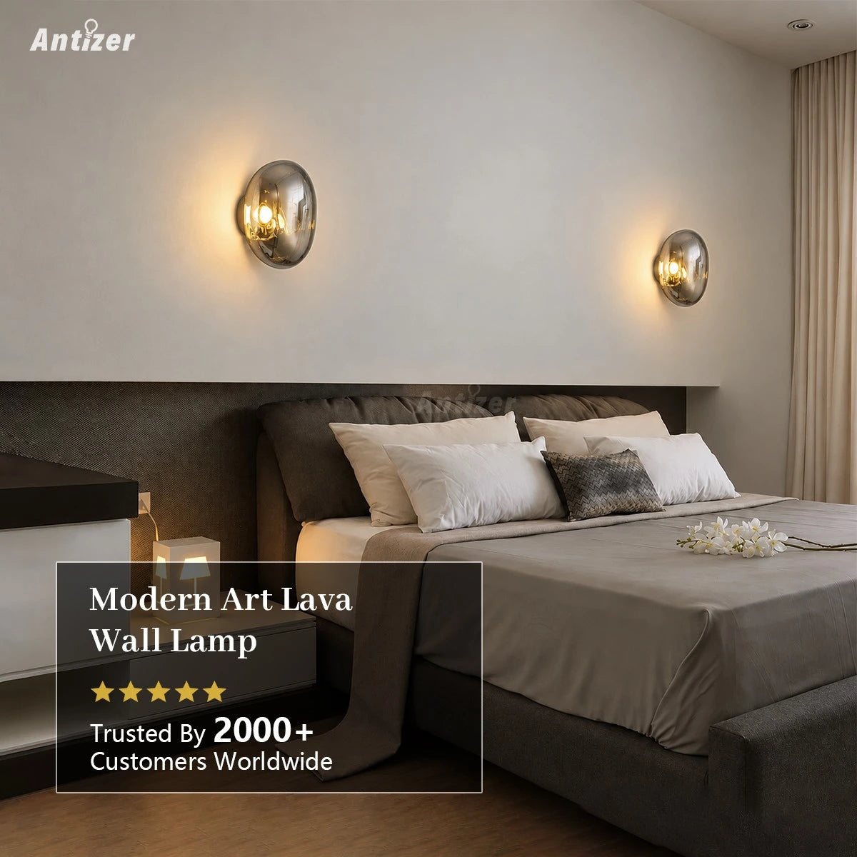 Antizer Lava Wall Lamp for Bedroom Living Room