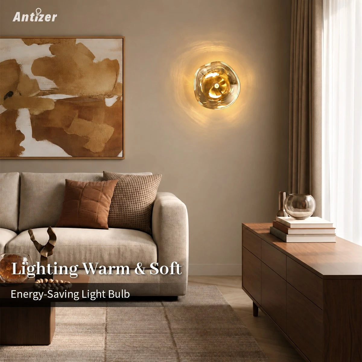 Antizer Lava Wall Lamp for Bedroom Living Room