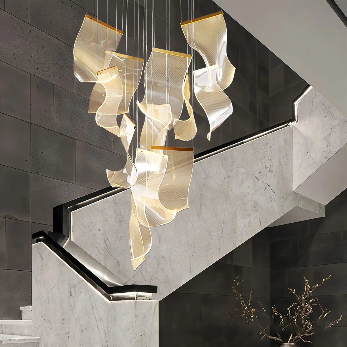 Antizer Light Luxury Art Large Chandelier