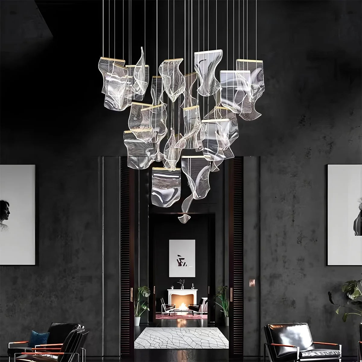 Antizer Light Luxury Art Large Chandelier