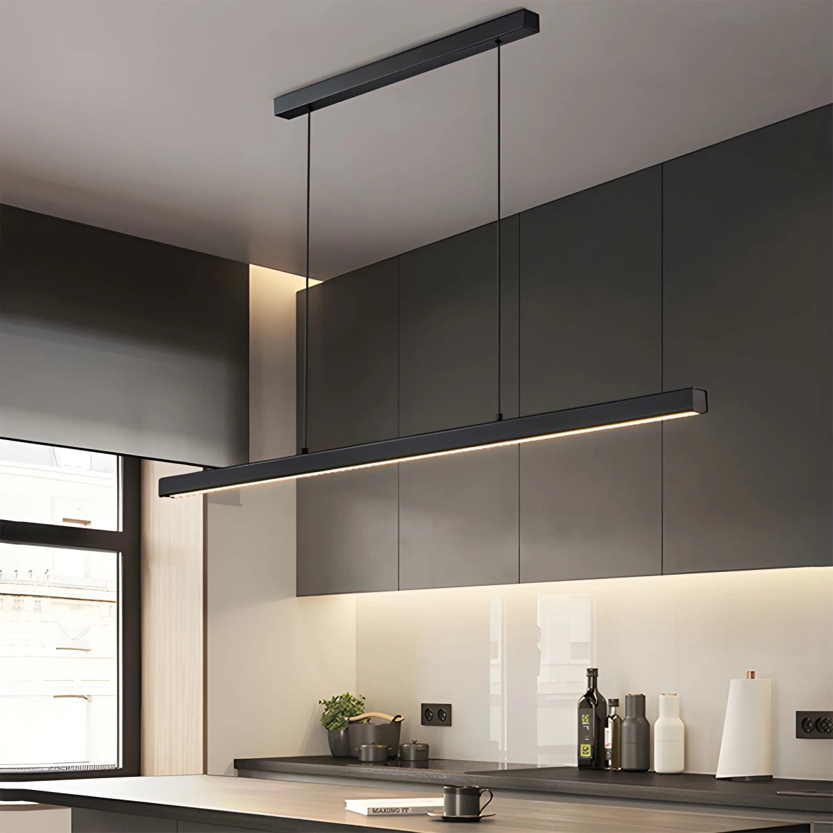 modern led linear pendant light