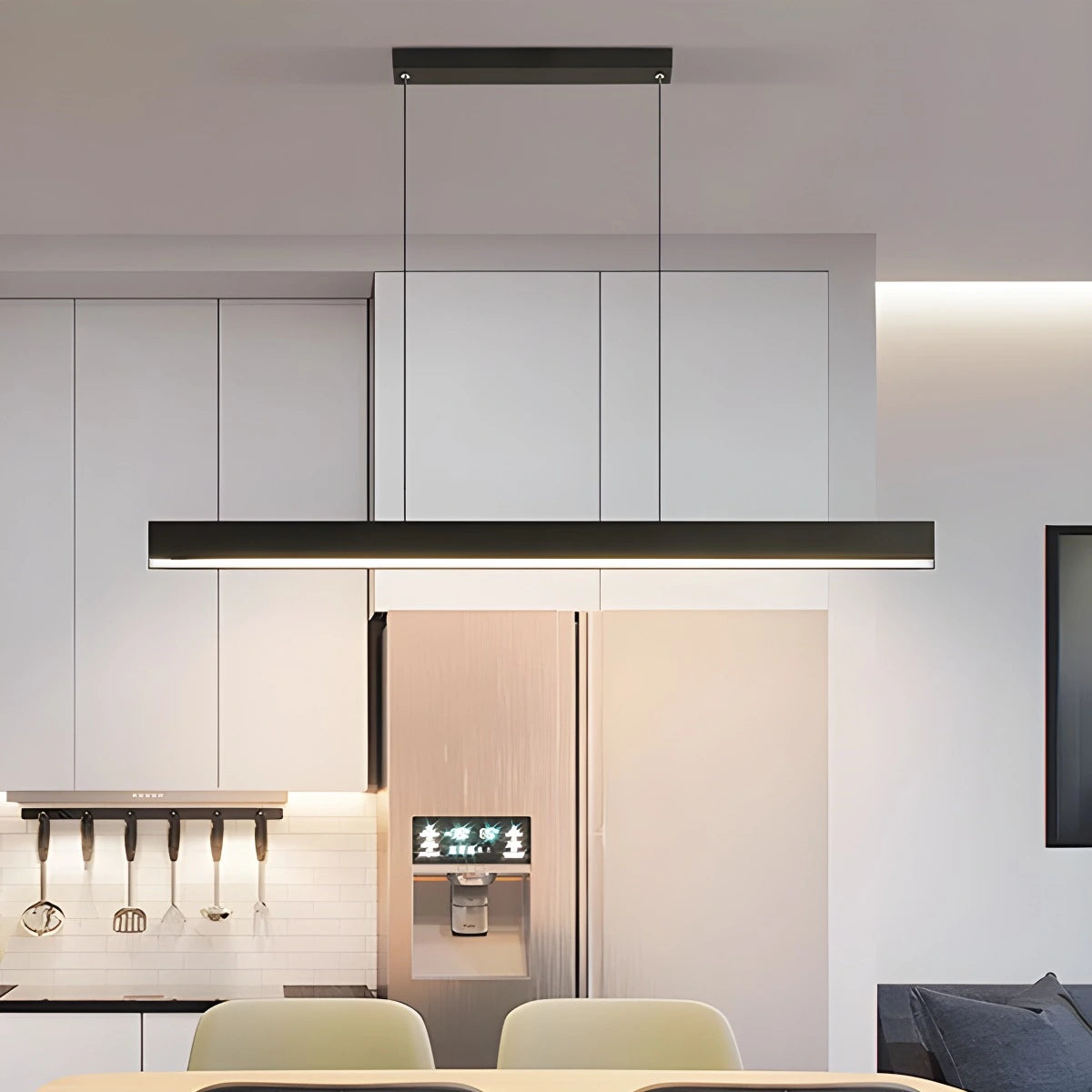 modern linear pendant light