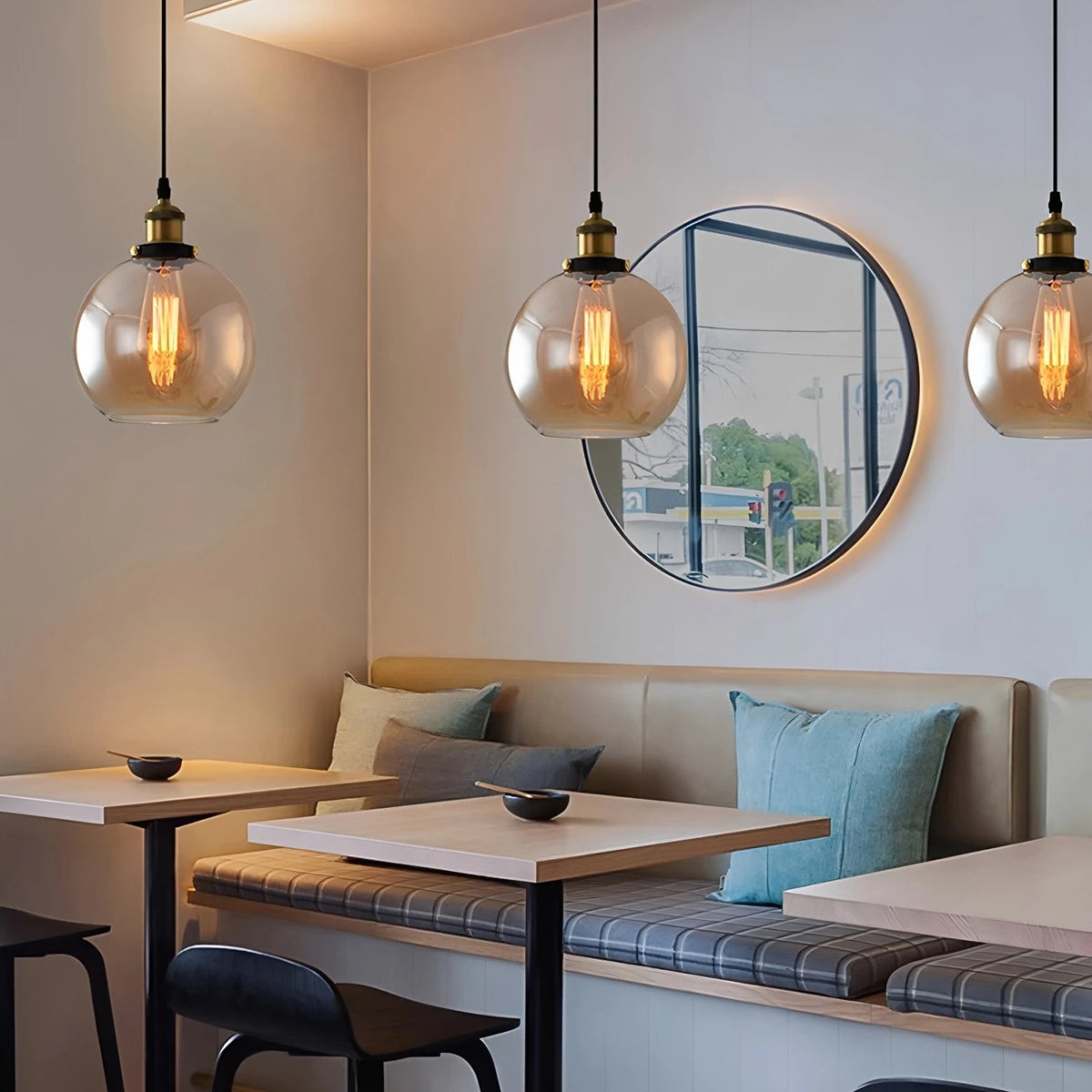 glass pendant light for kitchen island