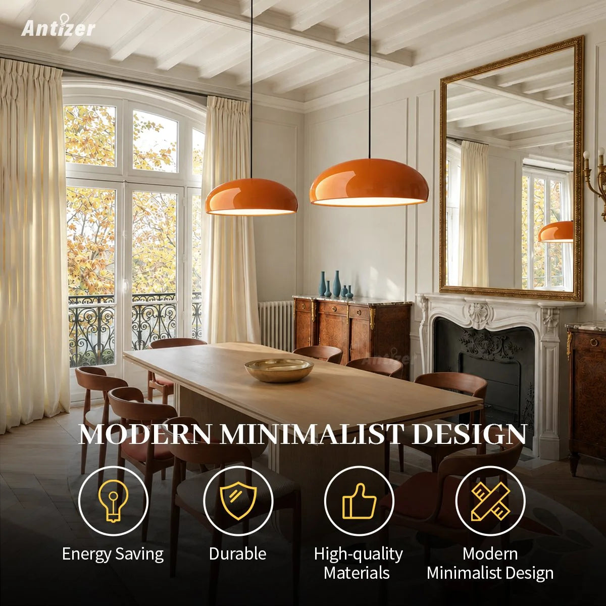 Antizer Modern Deco Pendant Light for Kitchen Island