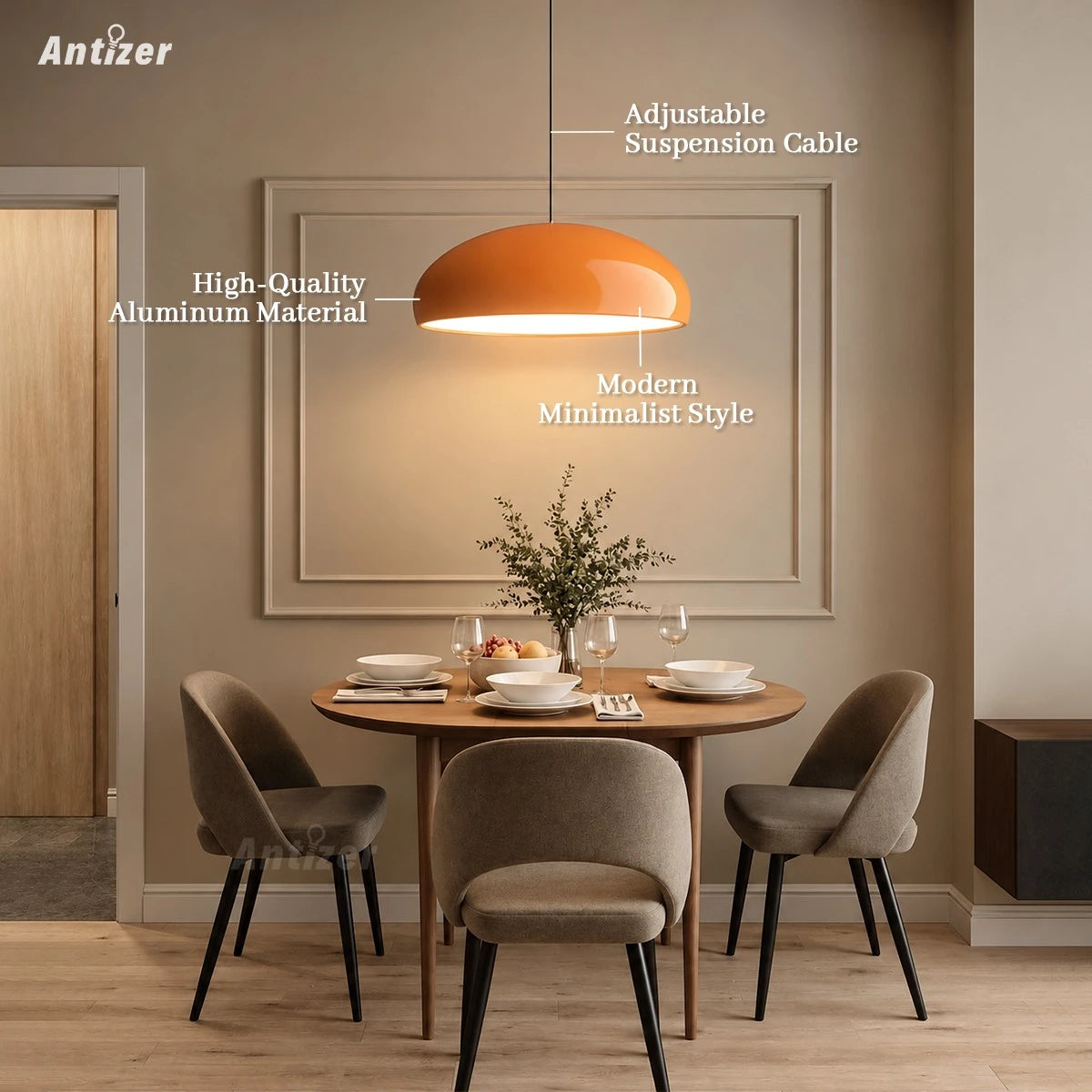 Antizer Modern Deco Pendant Light for Kitchen Island