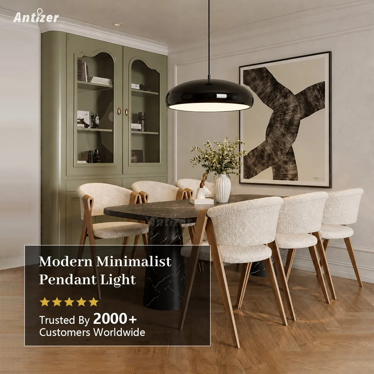Antizer Modern Deco Pendant Light for Kitchen Island