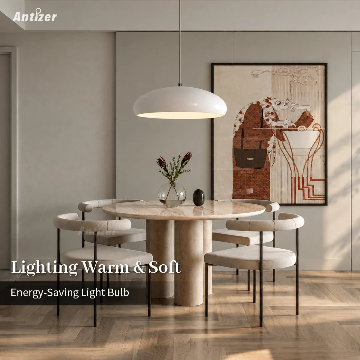 Antizer Modern Deco Pendant Light for Kitchen Island
